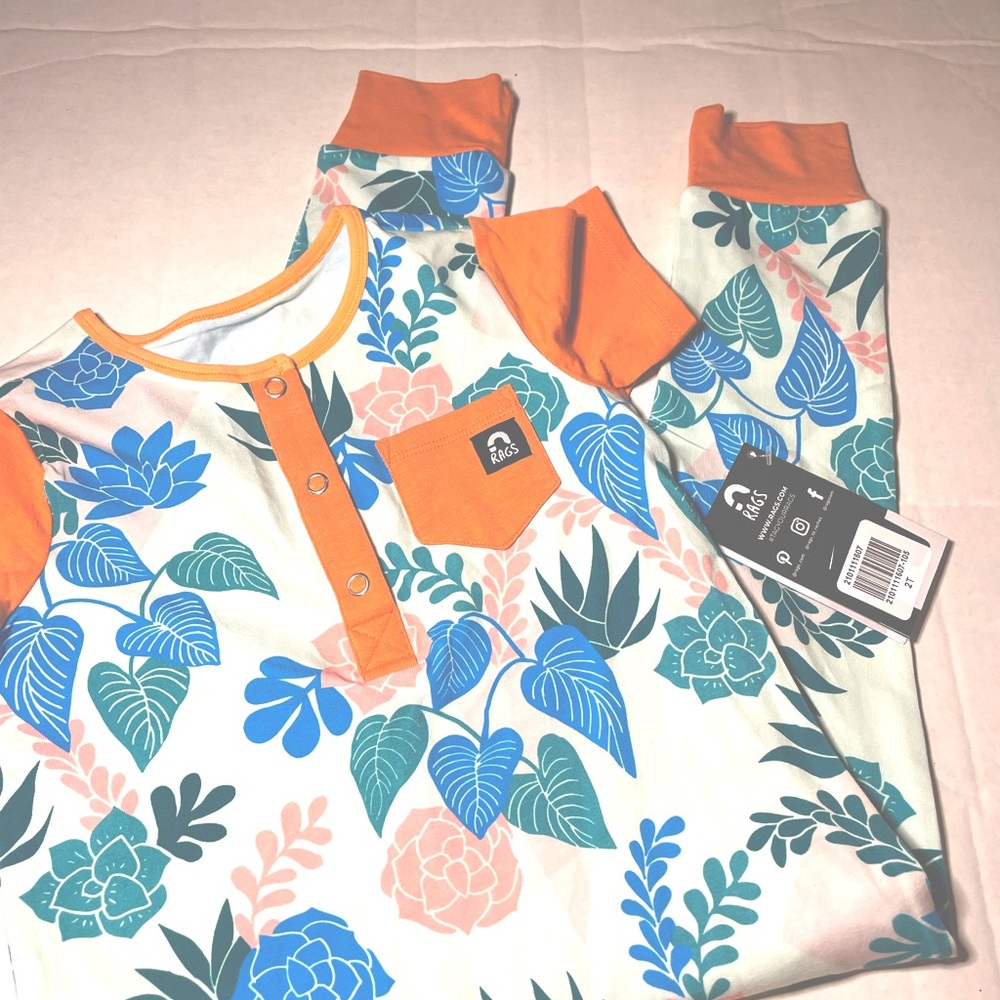 Succulent Rags to Raches gender neutral Romper nwt 2T